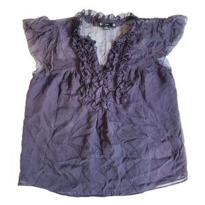 Filtre silk v-neck top sz PP